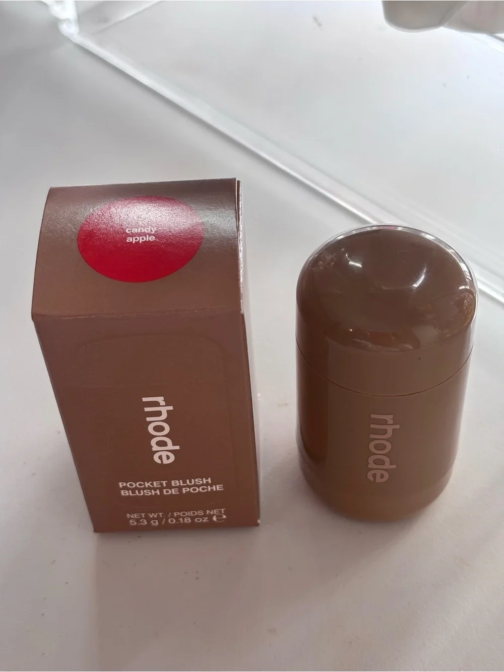RHODE Pocket Blush in Candy Apple (Red)